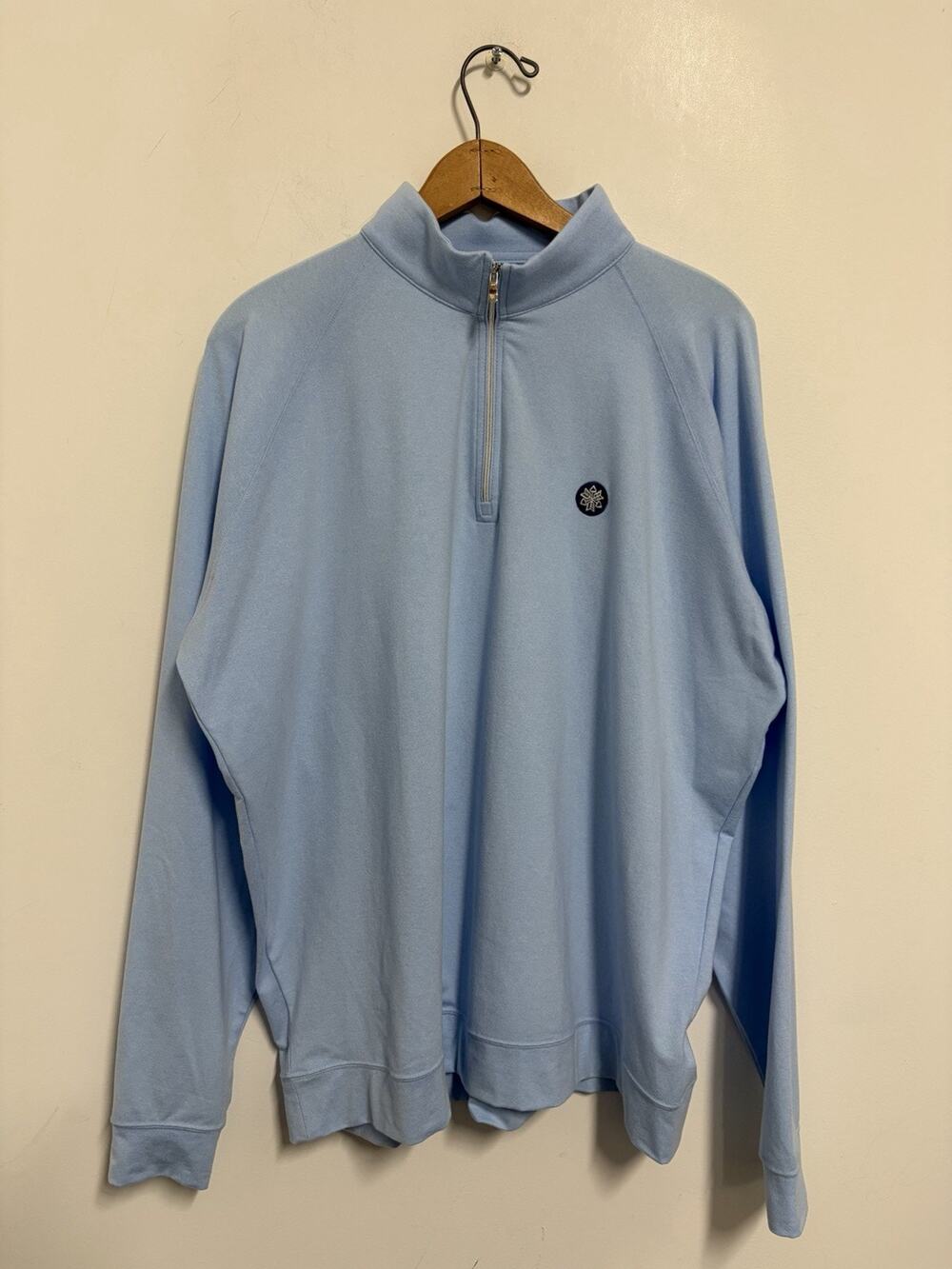Holderness & Bourne Country Club Of The Rockies Logo 1/4 Zip Golf Sweater XL